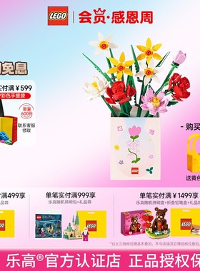 LEGO乐高花植40460/40524/40647/40725/40747玫瑰樱花拼搭积木