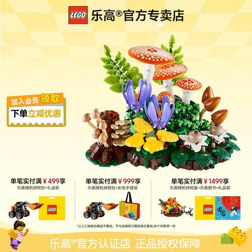 乐高11505林间蘑菇益智拼装
