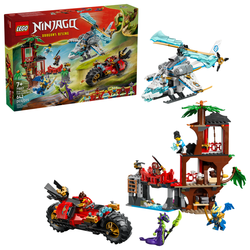 LEGO乐高71857忍者战车树屋对决益智拼搭积木儿童玩具
