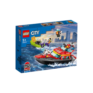 LEGO乐高城市系列60373消防救援艇拼搭积木玩具男孩礼物
