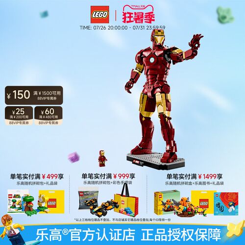 乐高钢铁侠Mark3收藏版新款