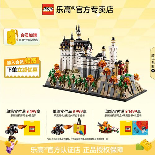 乐高21063新天鹅堡拼搭积木正品