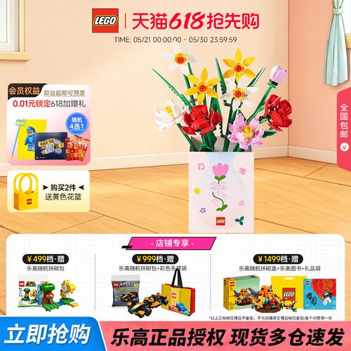 乐高花植系列拼搭积木