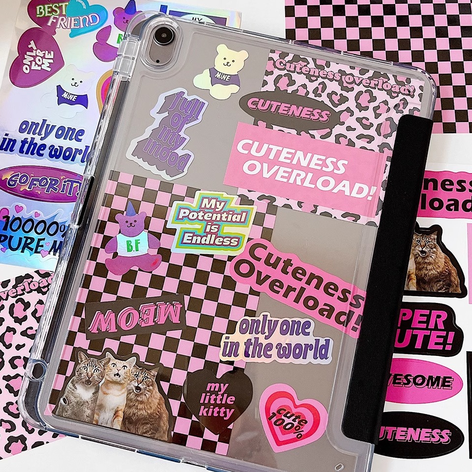 DIY贴纸适用于2024华为matepad11保护套air11.5寸透明防弯10.8寸亚克力matepadPro11寸带笔槽13.2三折pro12.2