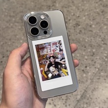 不发黄PC透明硬壳16来图定制拍立得15适用苹果14手机壳iPhone13pro全包镜头12简约11高级感8p保护套X创意