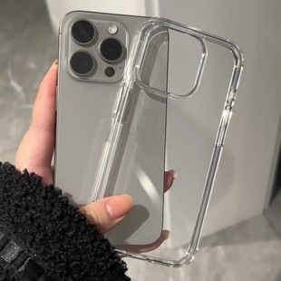 自用挺不错性价比高透明适用iphone17Promax手机壳16Pro亚克力15防摔14/13保护套12简约X