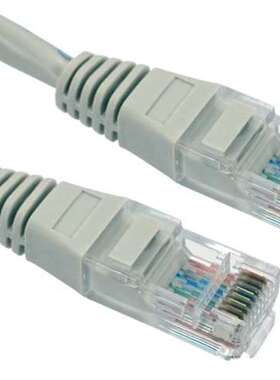 RS PRO RS PRO 7M Cat5e 灰色 RJ45 转 RJ45 公头 UTP 无屏蔽终端