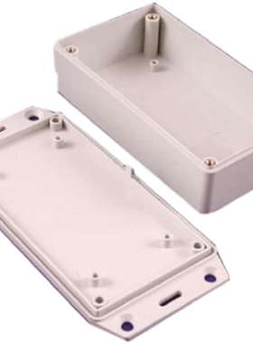 Hammond 1591HFLGY 哈蒙德 1591系列灰色阻燃ABS外壳 IP54 带灰色