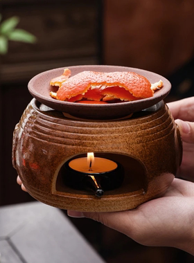咖啡渣香薰炉可干烧精油炉蜡烛加热炉花香果香熏香炉咖啡渣专用