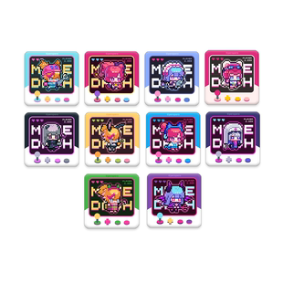 MuseDash 像素维度PU皮方形徽章在线扭蛋机次数喵斯快跑官方吧唧