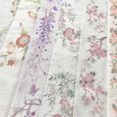 岁余花卉衣缘贴边眉子