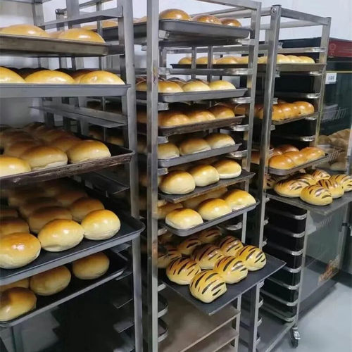 不锈钢烤盘架子车吐司盒商用多层火锅烘焙面包铝合金托盘封闭式架