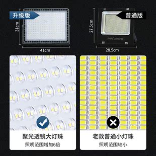 led大功率投光灯户外防水车间用照明灯220v工地工厂室外夜间射灯