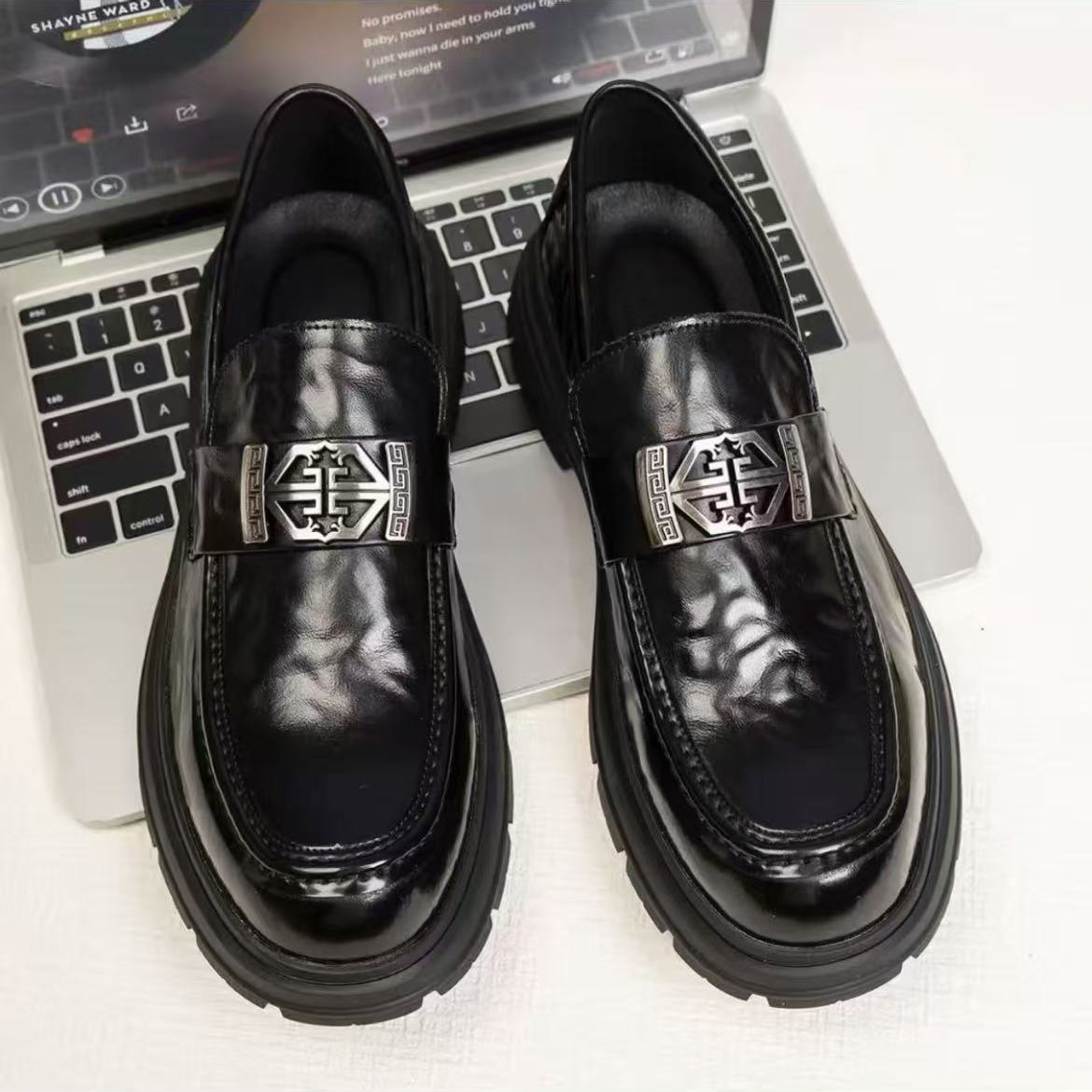 时尚一脚蹬皮鞋乐福鞋套脚新款英伦风厚底商务休闲鞋青年婚鞋软皮,流行男鞋,乐福鞋（豆豆鞋）,淘宝优惠券,粉丝福利购,淘宝优惠卷