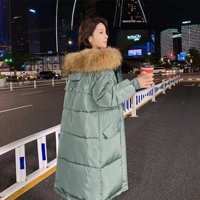 芯依梦羽绒棉中长款韩版宽松