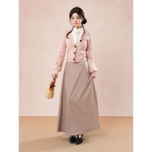 半身裙套装 花熏凛然 打底背心 气质百搭显瘦毛织外套 秋冬女 时尚