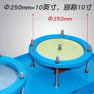 软石双盘抛光机出水机琥珀蜜蜡青金石绿松石岫玉玉石加工设 卓