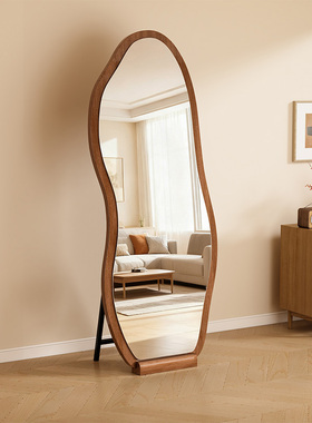 中古风全身镜落地镜家用女生卧室试衣镜轻奢高级感镜子挂墙穿衣镜