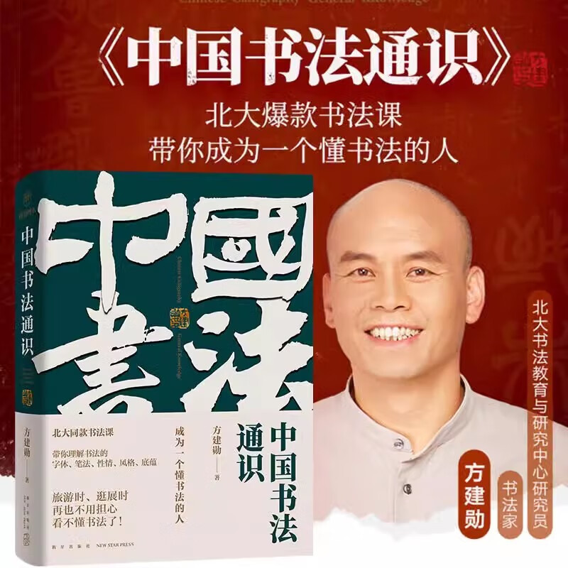 中国书法通识 北大书法课，带你成为一个懂书法的人 得到图书 方建勋 40位书法大家350幅高清名作5000年书法发展史