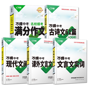 万唯中考初中文言文实词虚词专项训练阅读理解全解七八九年级初一初二初三资料书2025万维语文古汉语常用字典词典文言文实虚词训练