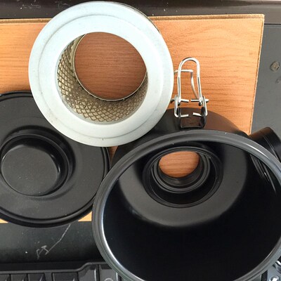 F004-1真空泵过滤器内螺纹1寸 外径146Tmm高110mm