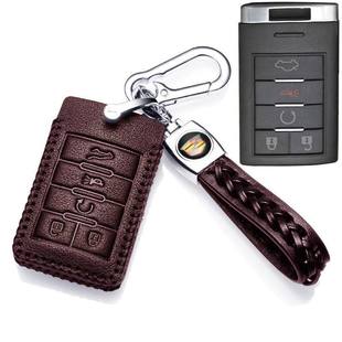 CTS真皮钥匙包男女高档扣 XTS 老款 凯迪拉克SLS赛威真皮钥匙套SRX