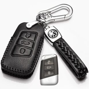 380真皮钥匙套18款 专用大众迈腾2017 330 迈腾B8车280 包扣 23年款