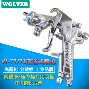 噴槍W 77家具汽車噴漆槍氣動隔膜泵專用 71壓送式 WOLTER沃爾特W
