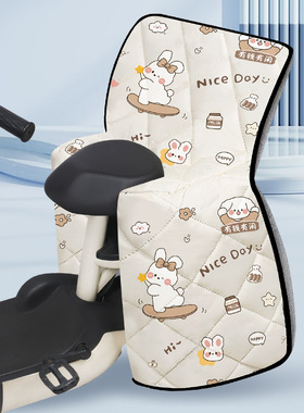 2025新款电瓶车挡风被冬季厚加绒保暖电动车儿童后座款挡风被简约