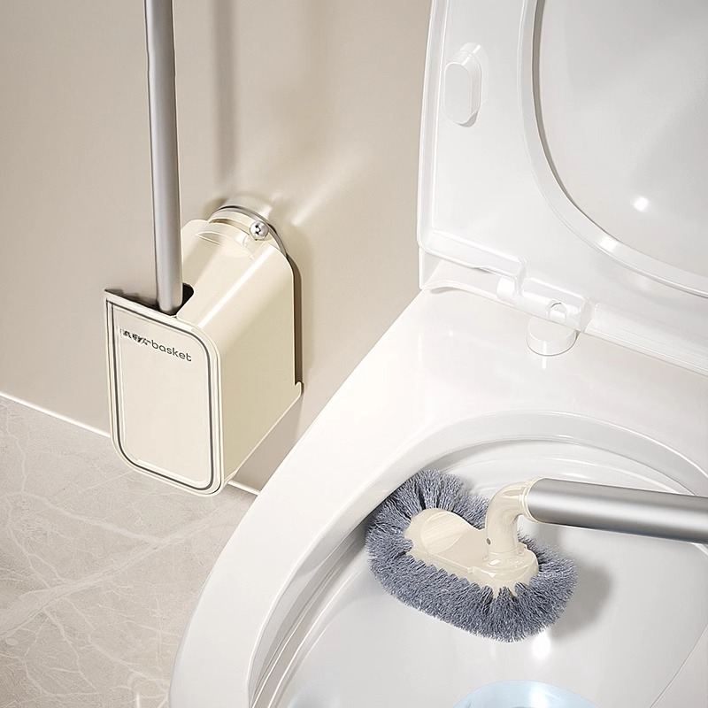 马桶刷吸盘家用2025年无死角壁挂免打孔厕所卫生间专用长柄清洁刷