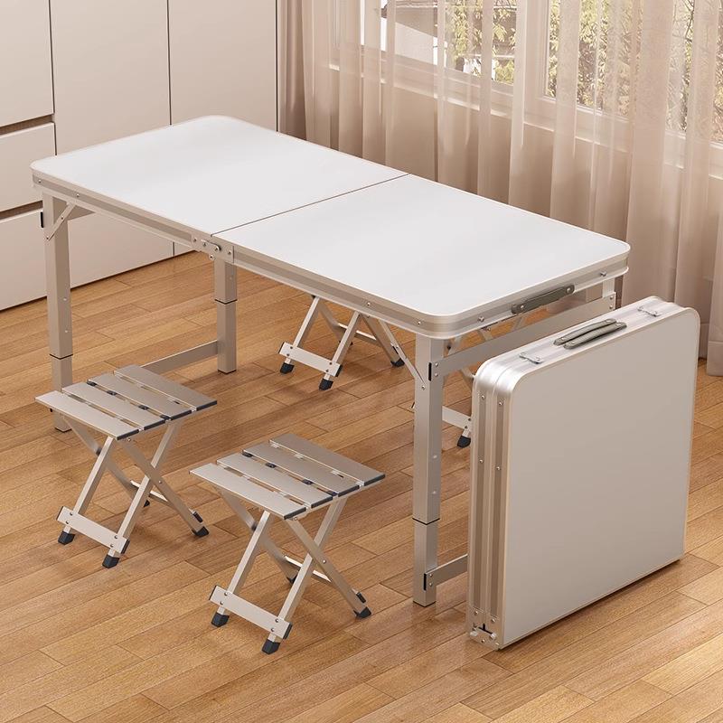 Folding table stalls folding outdoor portable lifting table camping picnic night market folding