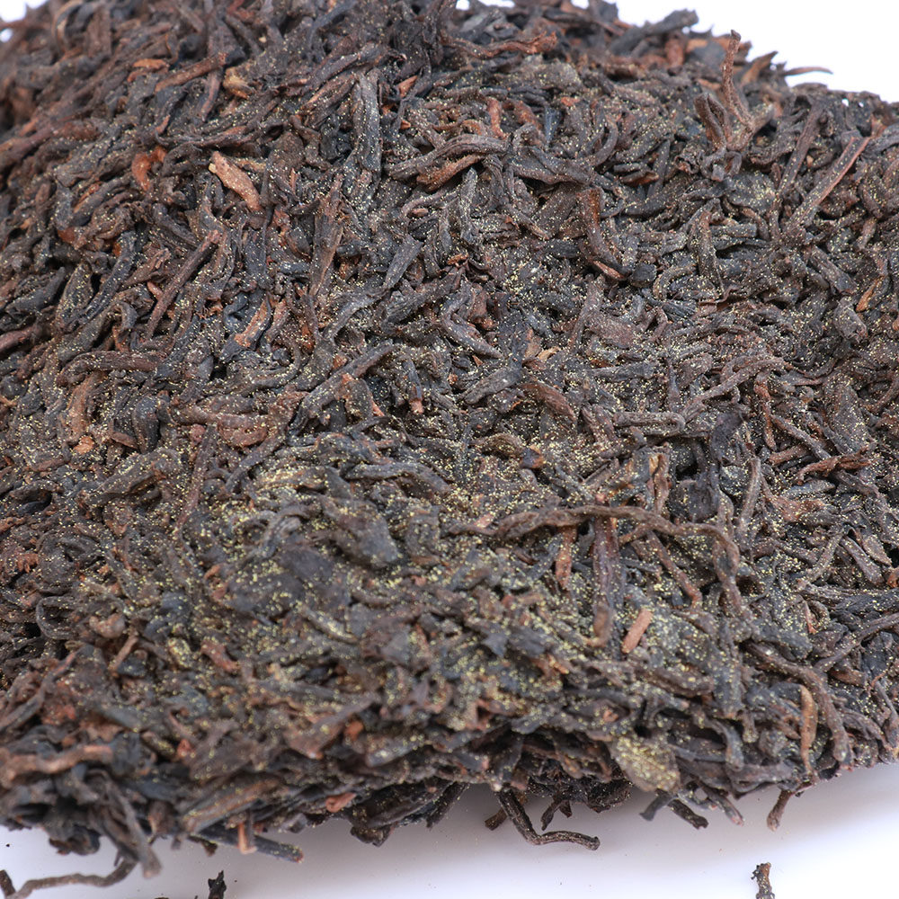 【金花槟榔香】2018年六堡茶 广西梧州特产黑茶 大箩特级茶菌花香