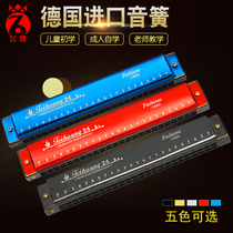 Feihuang harmonica, imported from Germany, junior student, senior adult, 24 hole polyphony, C major, entry-level harmonica