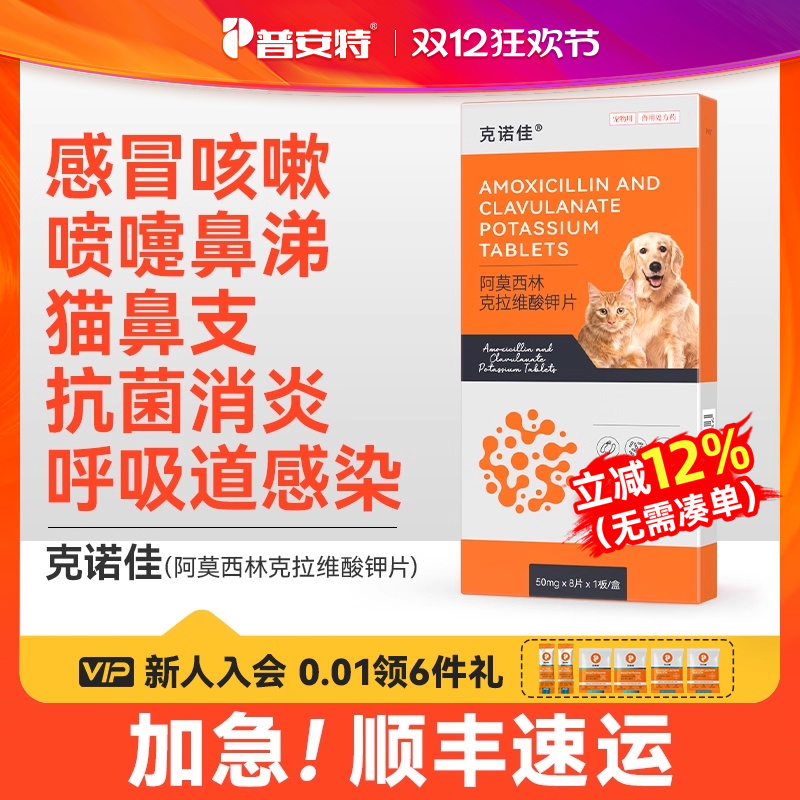 普安特猫咪消炎感冒药狗狗打喷嚏