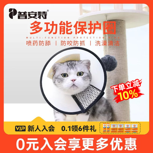 普安特伊丽莎白圈猫咪防舔神器