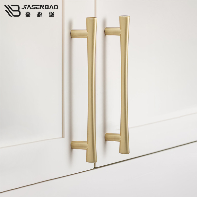 嘉森堡亮金拉手拉丝金色拉手衣柜