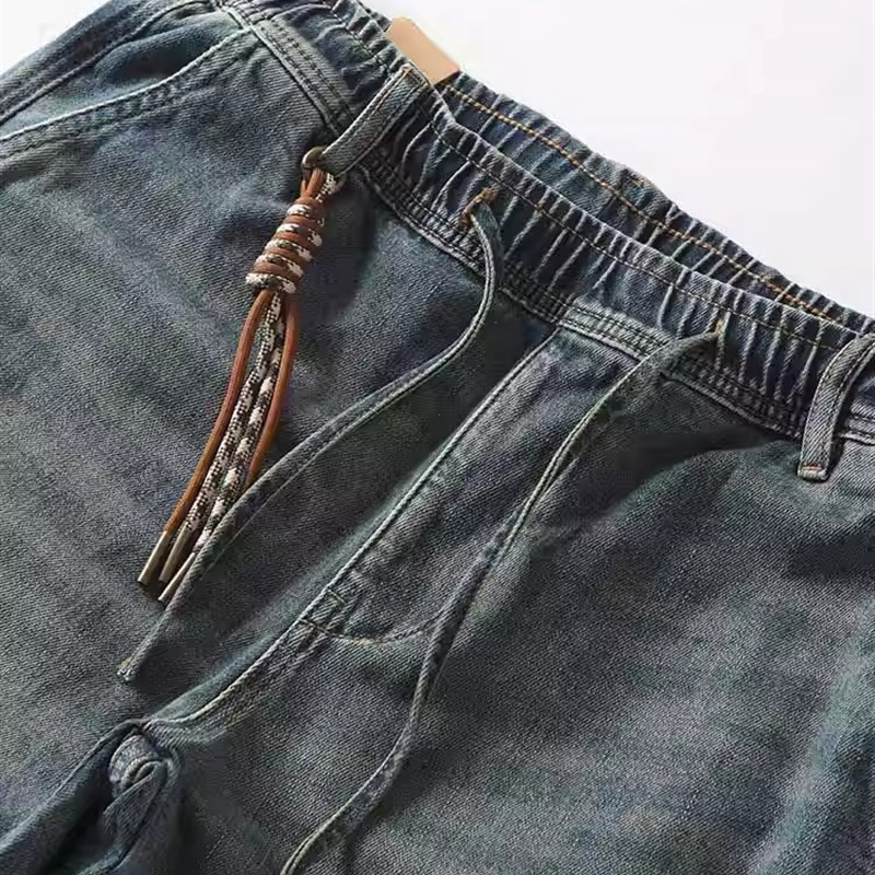 Madness Mdns Clot春秋重磅赤耳牛仔裤男士弹力宽松小脚锥形裤厚