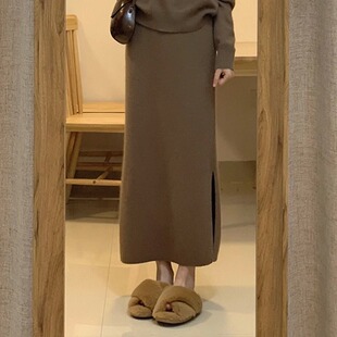 复古显瘦高级感套装 法式 毛衣配裙子两件套 女装 秋冬2023新款