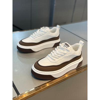 潮牌春秋新款百搭厚底增高覆古潮男板鞋时尚轻便透气运动休闲鞋