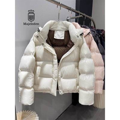 正品2025冬季羽绒服女短款泡芙面包服加厚宽松90白鹅绒羽绒服保暖