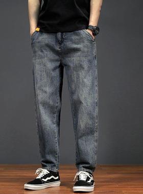 it neith BIAS潮牌春季直筒牛仔裤男阔腿韩版百搭高端潮流休闲裤