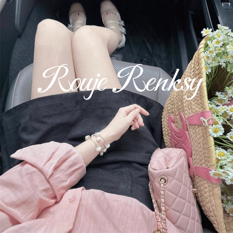 rouje renksy法式减龄粉色翻领通勤新款衬衫女秋叠穿百搭衬衣
