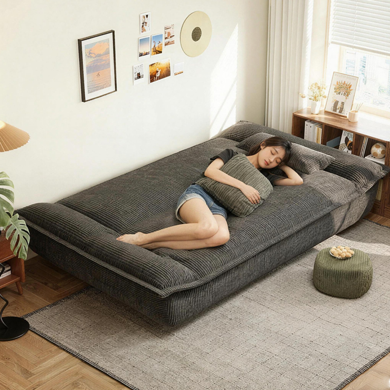 帆船沙发床折叠一体两用小户型客厅卧室单双人多功能布艺懒人沙发