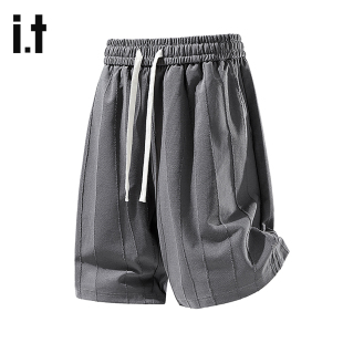 男款 简约时尚 短裤 耐穿经典 子6M 质感不变形短裤 izzue官方夏季