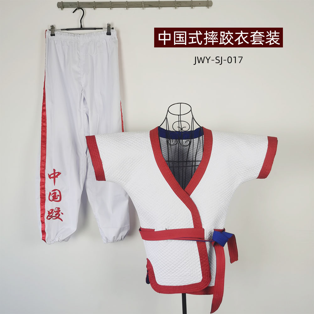 聚武园中国式比赛训练表演摔跤服图片