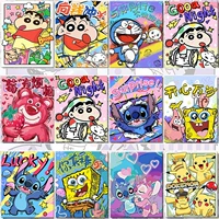 Цифровая масляная живопись DIY заполнить цветовое мультипликационное аниме аниме