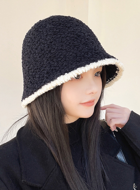 欢瑾水桶帽逛街休闲女秋冬