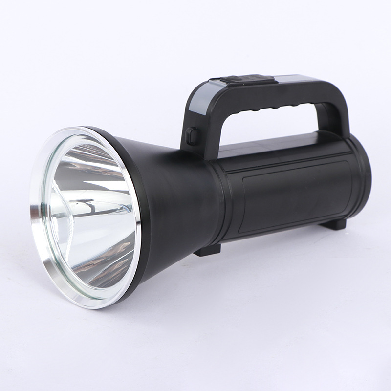 户外便携式大功率LED锂电充电应急灯超亮远射强光手提探照灯