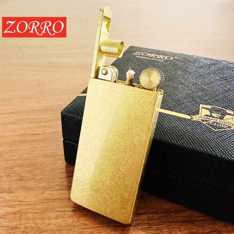ZORRO佐罗煤油打火机创意个性复古老式砂轮打火机男士怀旧升降机