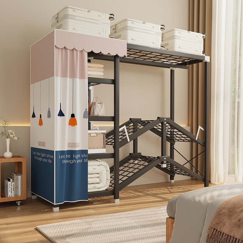 衣柜卧室家用出租房用简易组装结实耐用布衣柜免安装可折叠全钢架,住宅家具,独立衣柜,淘宝优惠券,粉丝福利购,淘宝优惠卷